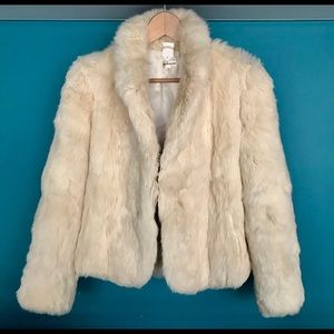 Rabbit fur coat